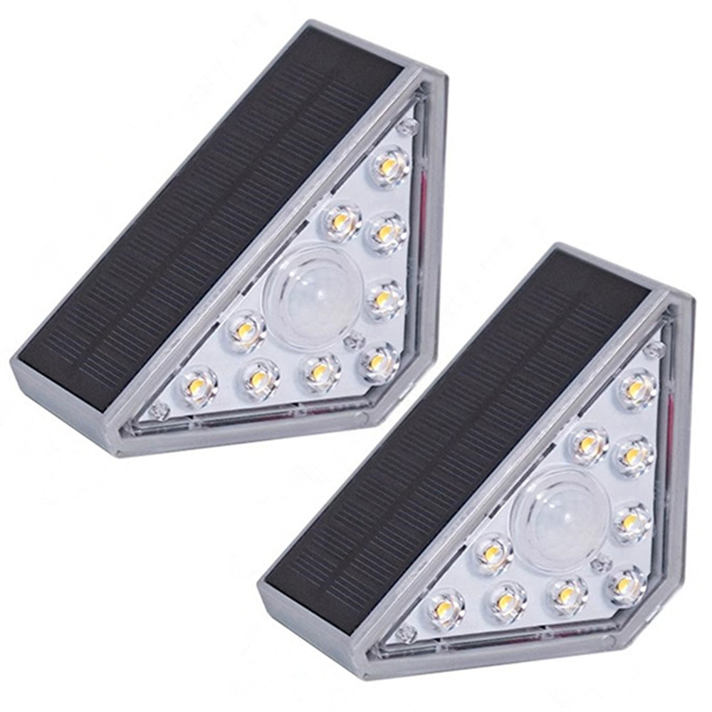 2Pcs Solar Step Light Waterproof Outdoor Stair Light Garden Outdoor Decor Induction Highlight Model 2Pcs Solar Step Light Waterproof Outdoor Stair Light Garden Outdoor Decor Induction Highlight Model